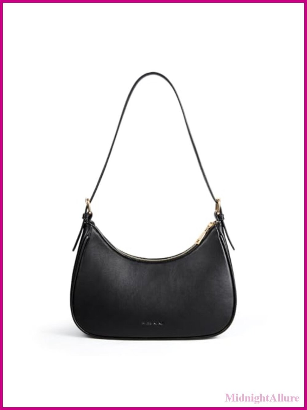 Vegan Leather Hobo Shoulder Bag Small Handbag Underarm Purse